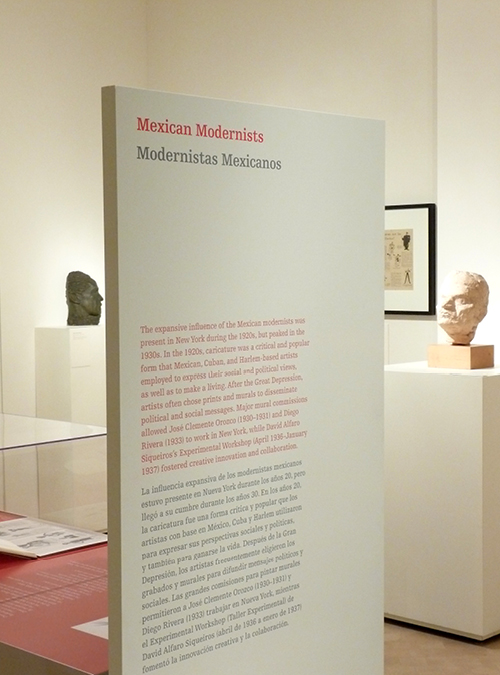 Bilingual exhibition design El Museo del Barrio